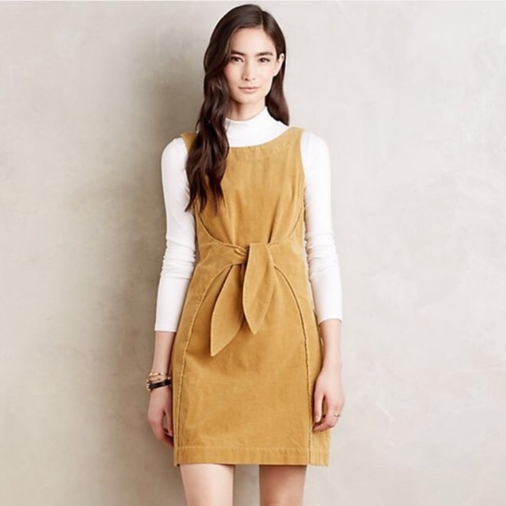 NWT Anthropologie Holding Horses Corduroy Dress - Picture 8 of 10